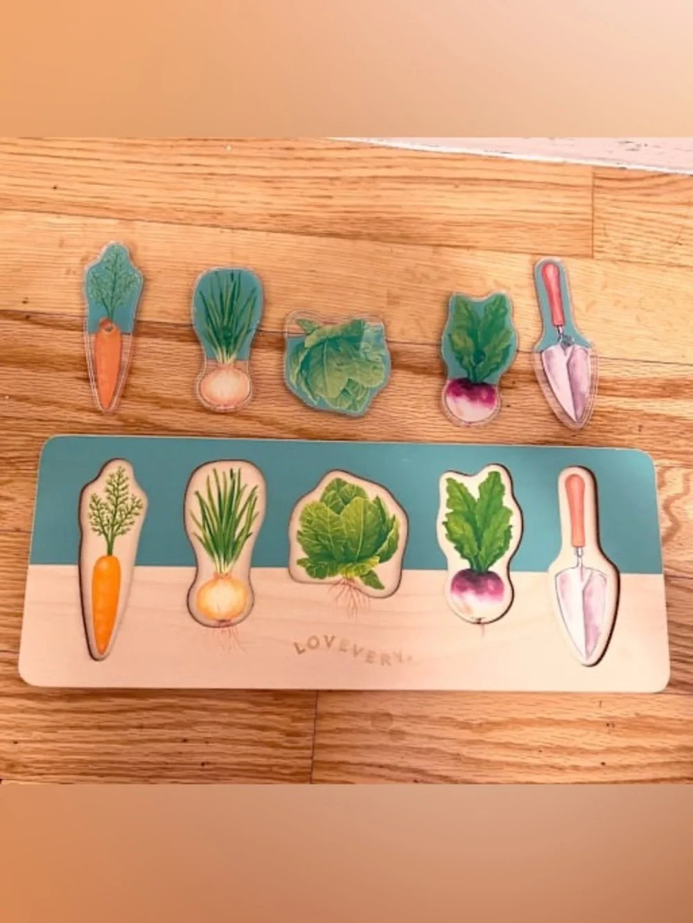 Lovevery Montessori Community Garden Puzzle